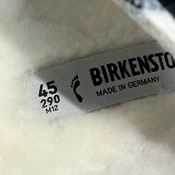 Birkenstock Arizona shearling wool sandals men’s Sz 12 - Picture 8 of 9